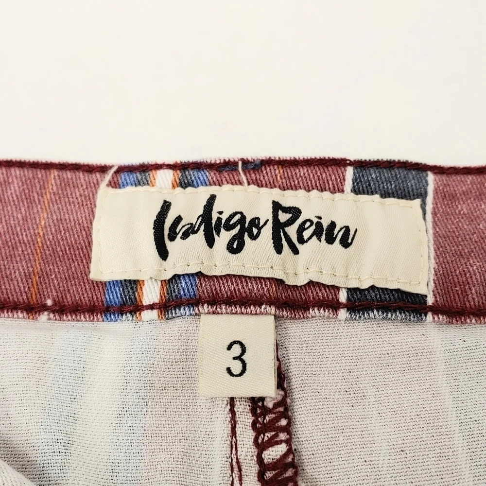 Indigo Rein striped denim skirt size 3